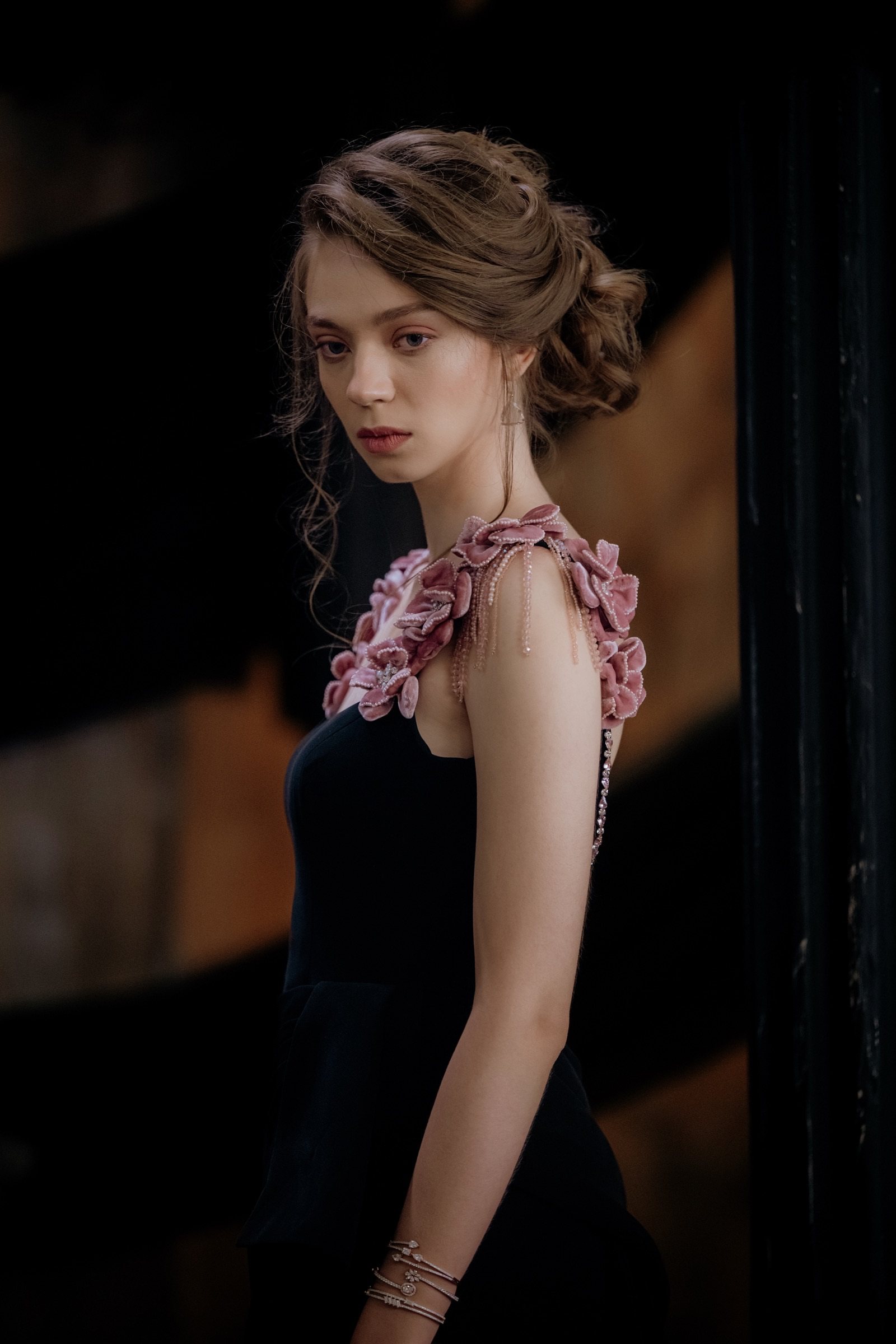 Velvet blooms dress